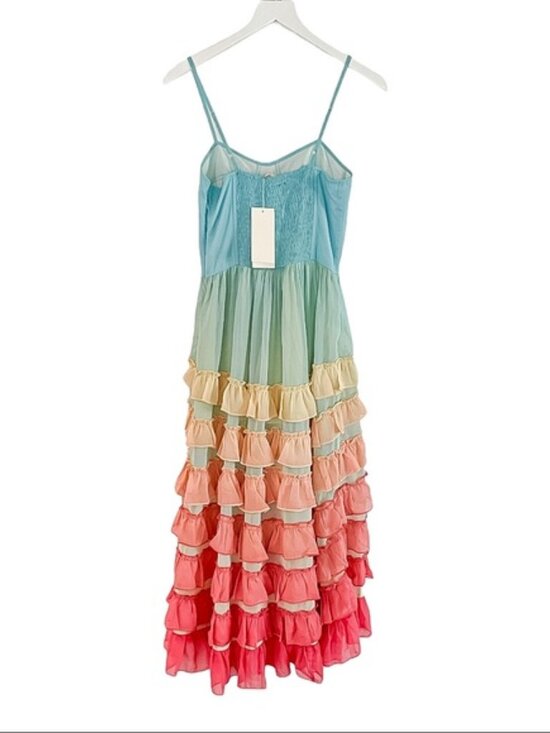 Rococo Sand Ciel High Low Dress in Rainbow - Picture 4 of 7